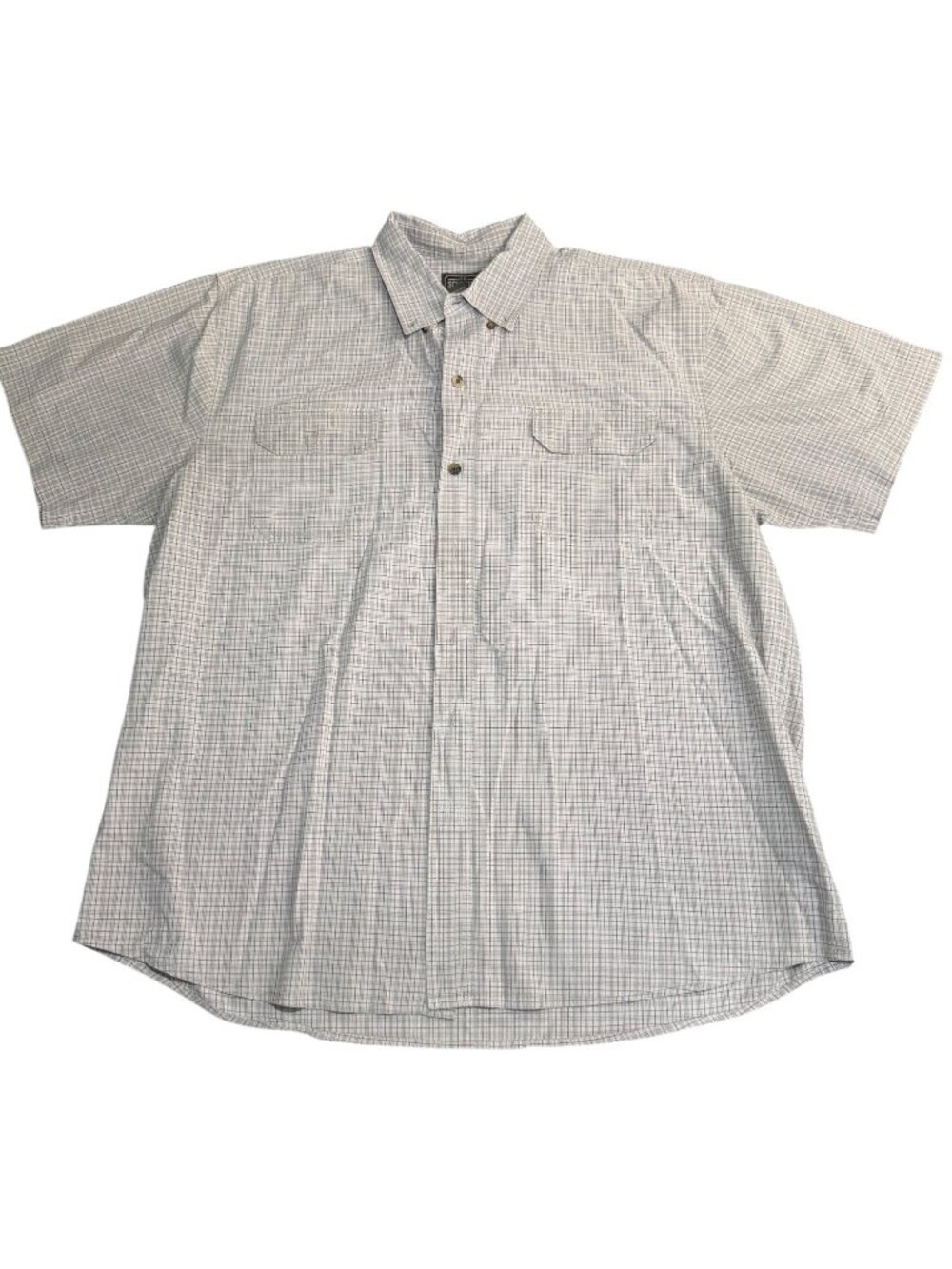 C.E. Schmidt XL Plaid Short Sleeve Button-Up Shirt Rusticcore Heritage Style